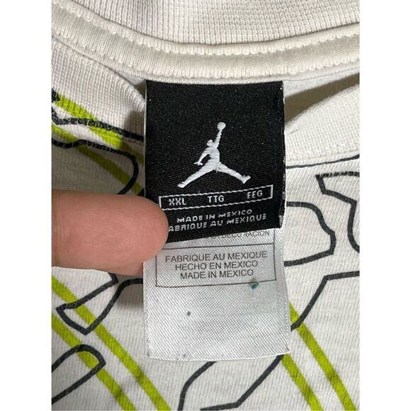 Vintage Y2K Rare Jordan Topography Radar Tee - Picture 4 of 5